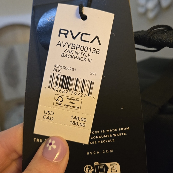 🌊 Zak Noyle RVCA Backpack III Camera Bag NWT – Water Repellent, TSA Friendly! - Picture 7 of 16